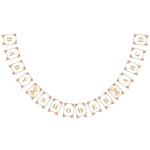 Green Hot Air Balloon Animals Neutral Baby Shower Bunting