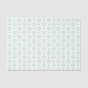 Green Hot Air Balloon   Baby Shower Tissue Paper