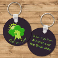 Green House Keychain