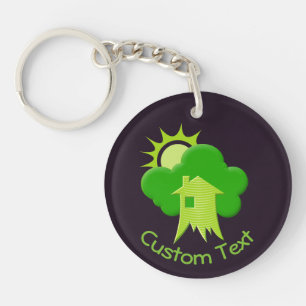 Green House Keychain