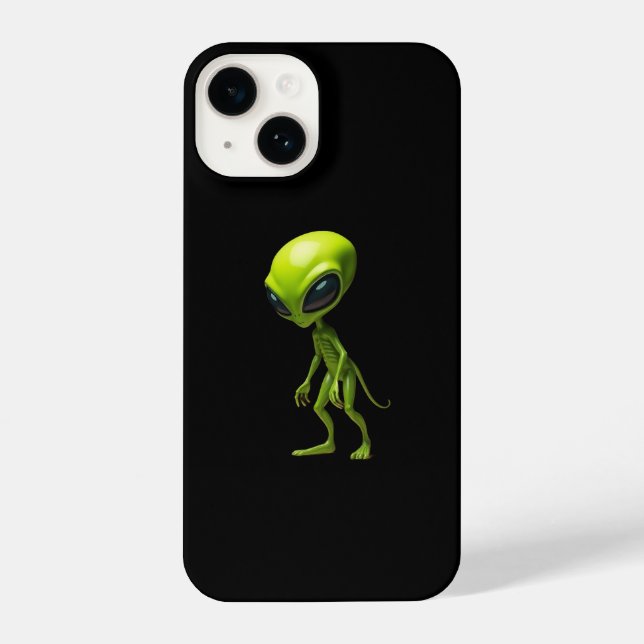 Green humanoid iPhone case (Back)