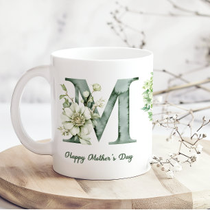 Green Hydrangea Mothers Day Coffee Mug
