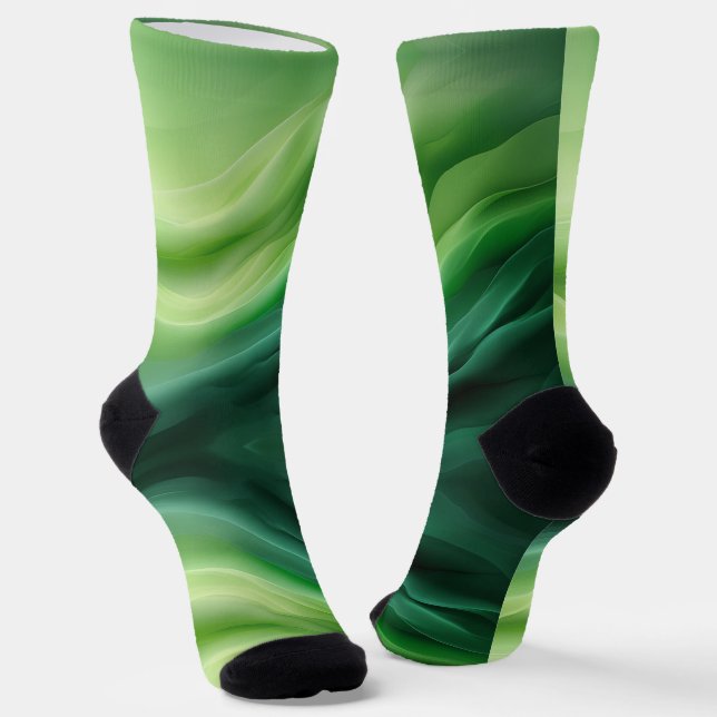 Green Hymn in Motion Socks (Angled)