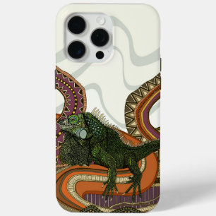 green iguana iPhone 15 pro max case