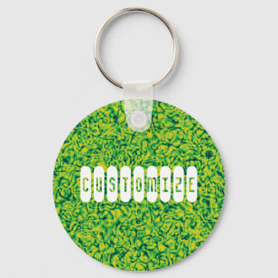 Green Impressionism -Template Key Ring