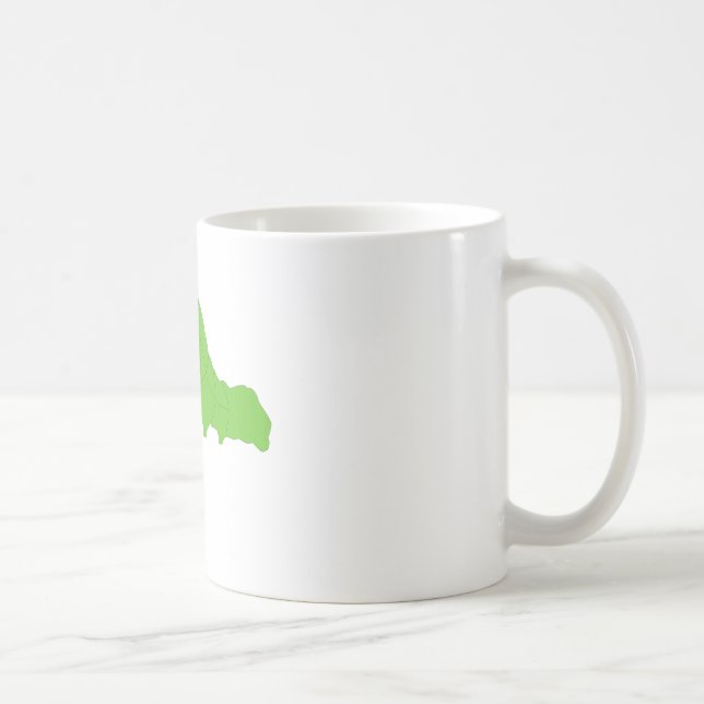 Green Inchworm Coffee Mug (Right)
