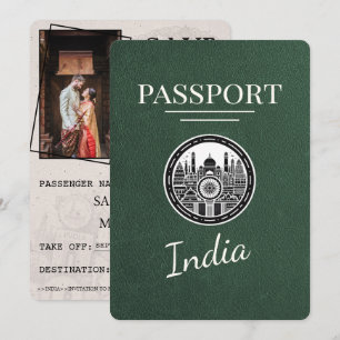 Green India Passport Save The Date