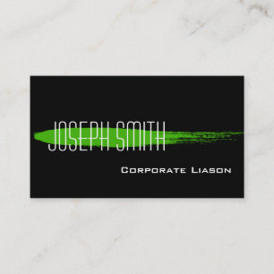 Green Ink Spot Standard Business Cards