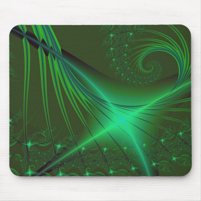 Green Interrumpted Mouse Mat (Front)