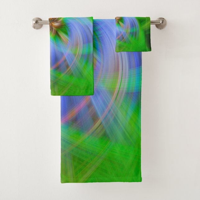 Green Intricacy  Bath Towel Set (Insitu)