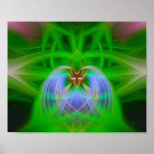 Green Intricacy Poster