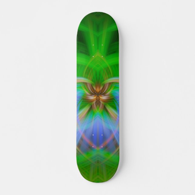 Green Intricacy  Skateboard (Front)