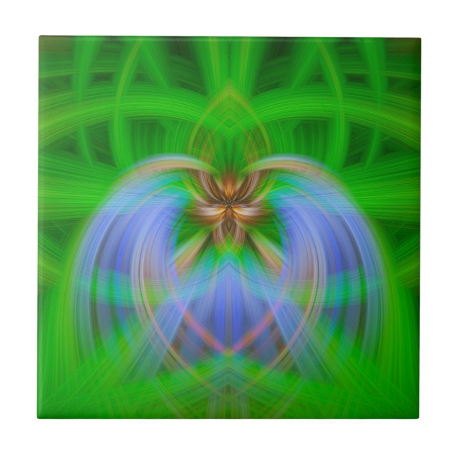 Green Intricacy  Tile (Front)