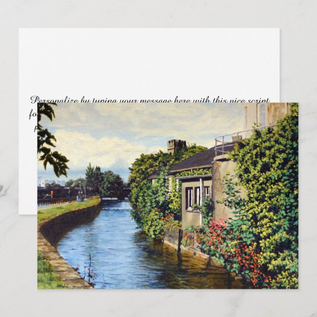 Green Ireland Artwork Painting Card (Front/Back)