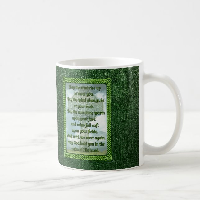 Green Irish Blessing Coffee Mug (Right)