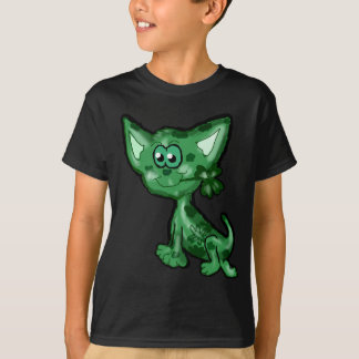 Green Irish Chihuahua Kids Shirt