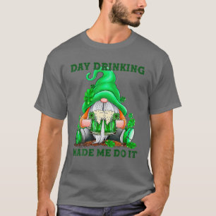 Green Irish Gnome Holding Beer St Patrick Gnome T-Shirt