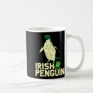 Green Irish Penguin Cute St Patricks Day Animal Lo Coffee Mug