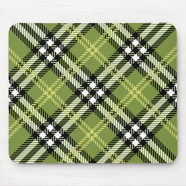 Green Irish Plaid Pattern Mouse Mat (Front)