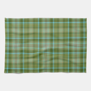 Green Irish Plaid Tea Towel