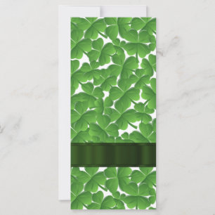 Green Irish shamrocks personalised