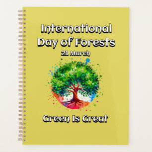 Green is Great. International Day of Forests (IDF) Planner