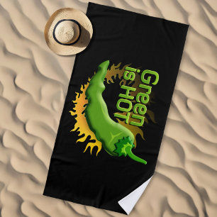 Green is HOT Beach Towel