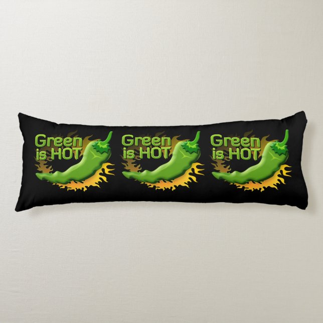 Green is HOT Body Cushion (Front)