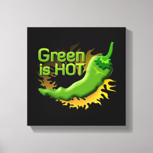 Green is HOT Canvas Print