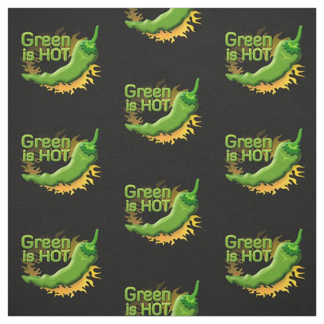 Green is HOT Fabric (Swatch)