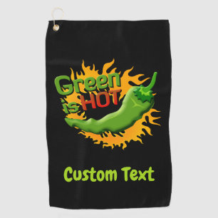 Green is HOT Golf Towel