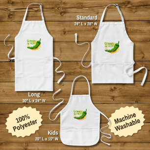 Green is HOT Long Apron