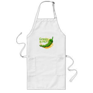 Green is HOT Long Apron
