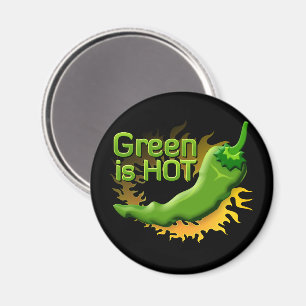Green is HOT Magnet