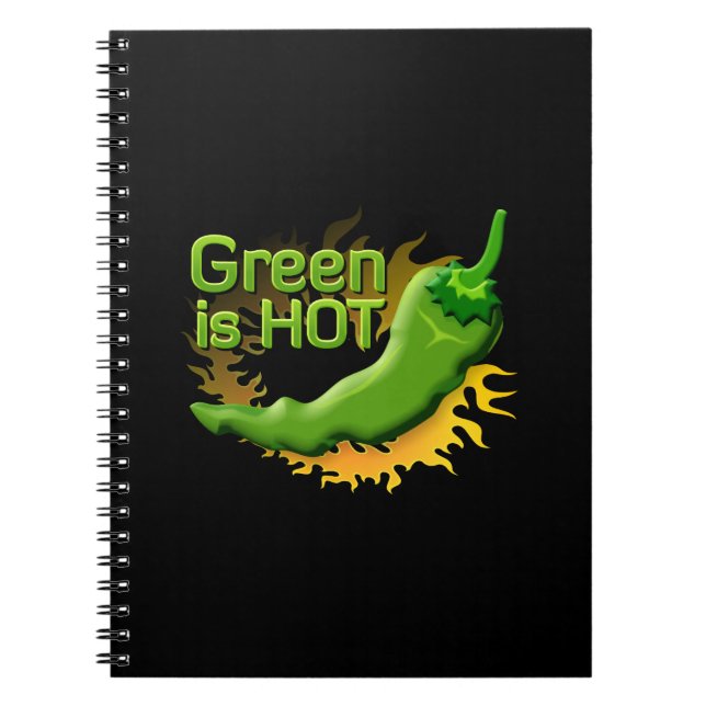 Green is HOT Notebook (Front)
