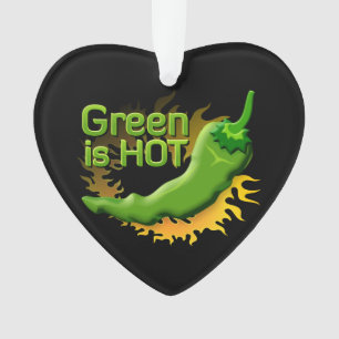 Green is HOT Ornament