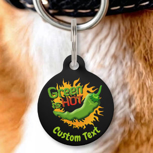 Green is HOT Pet ID Tag