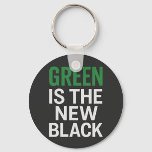 GREEN IS THE NEW BLACK KEY RING
