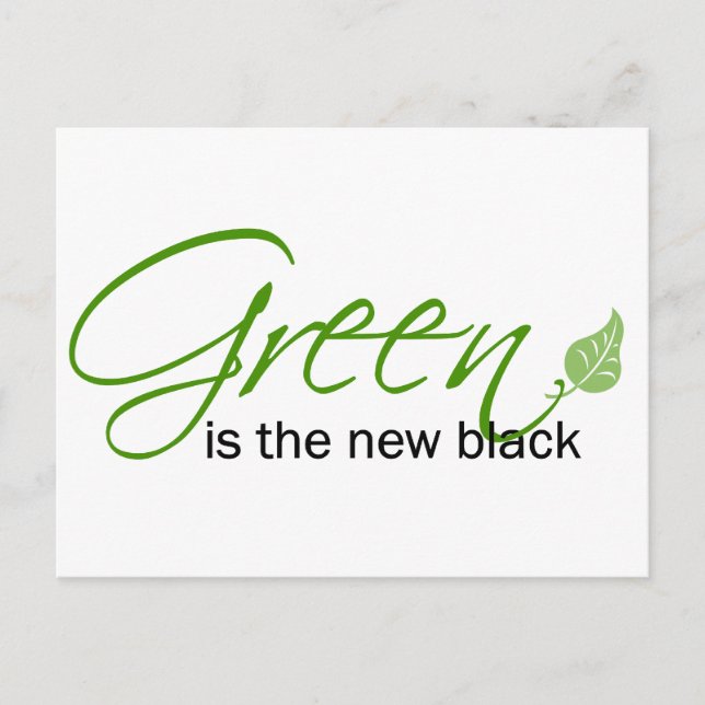 Green is the New Black Postcard (Front)