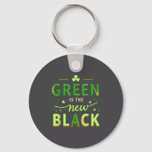 Green Is The New Black - St. Patrick’s Day Shamroc Key Ring