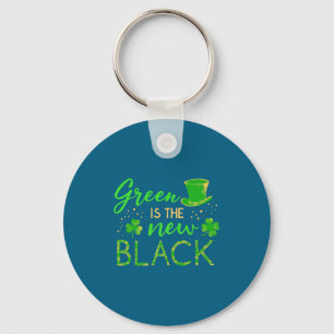 Green Is The New Black - St. Patrick’s Day Shamroc Key Ring