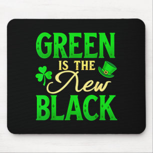 Green Is The New Black - St. Patrick’s Day Shamroc Mouse Mat