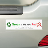 Green is the new Red Bumper Sticker (On Car)