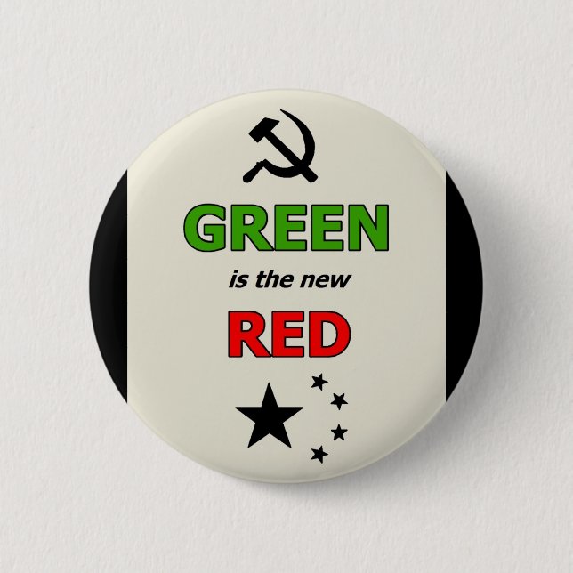 Green is the new Red pin (Front)