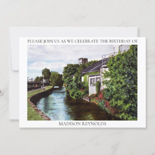 Green Island Illustration Invitation