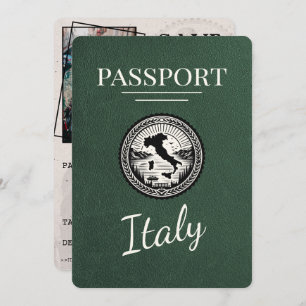 Green Italy Passport Save The Date