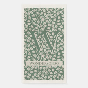 Green Ivory Flower two dual Napkin
