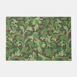 Green Ivy and Acanthus Leaves Garden Mat
