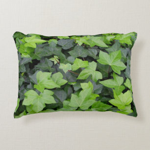 Green Ivy Botanical Print Decorative Cushion