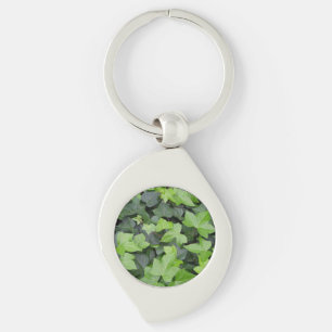 Green Ivy Botanical Print Key Ring